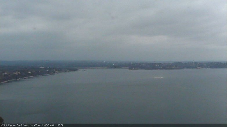 Lake Travis webcam, March 3, 2018 1:20 PM CT