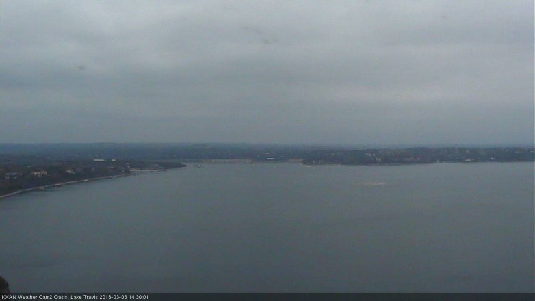 Lake Travis webcam, March 3, 2018 1:45 PM CT