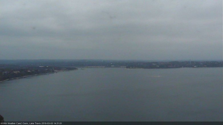 Lake Travis webcam, March 3, 2018 1:55 PM CT