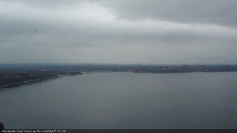 Lake Travis webcam, March 3, 2018 2:40 PM CT