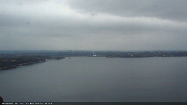 Lake Travis webcam, March 3, 2018 2:55 PM CT