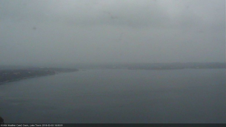 Lake Travis webcam, March 3, 2018 3:10 PM CT