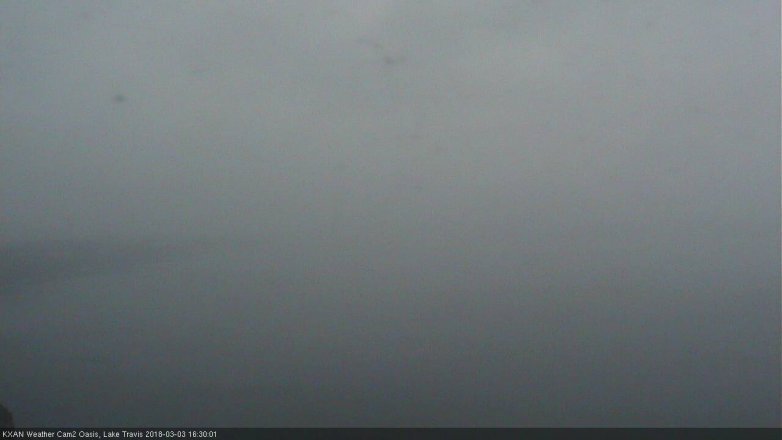 Lake Travis webcam, March 3, 2018 3:35 PM CT
