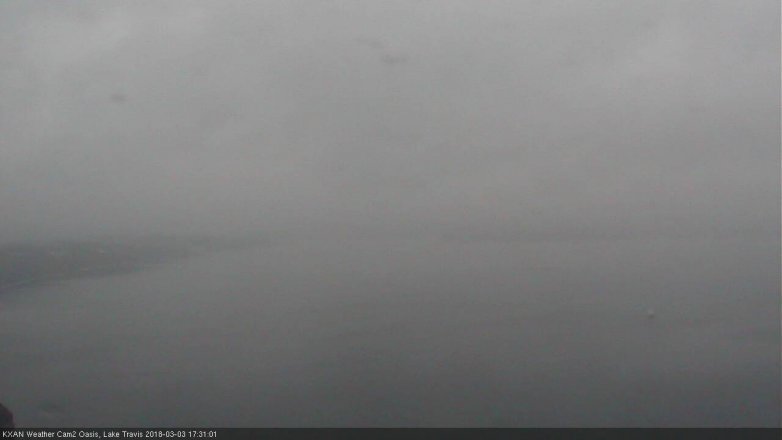 Lake Travis webcam, March 3, 2018 4:35 PM CT