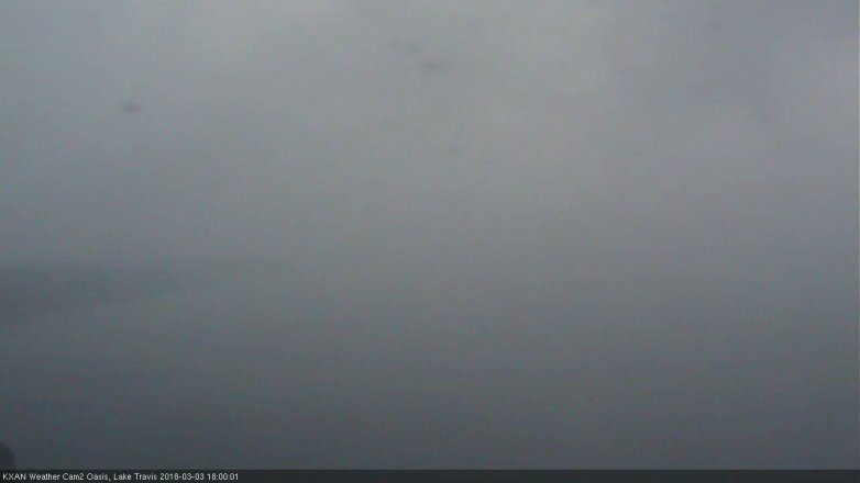 Lake Travis webcam, March 3, 2018 5:30 PM CT