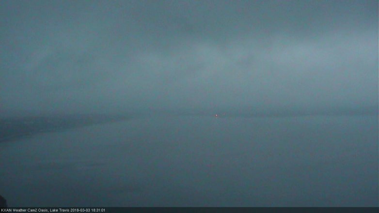 Lake Travis webcam, March 3, 2018 5:45 PM CT