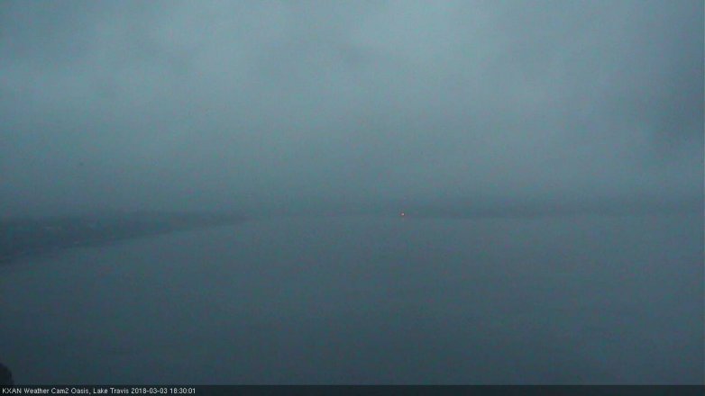 Lake Travis webcam, March 3, 2018 6:00 PM CT