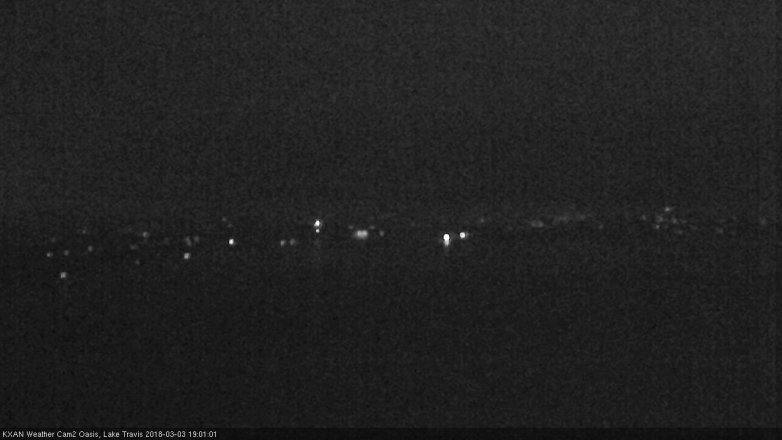 Lake Travis webcam, March 3, 2018 6:05 PM CT