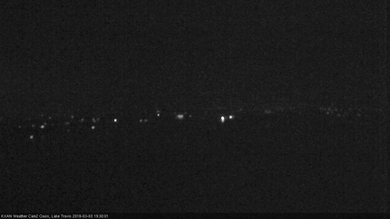 Lake Travis webcam, March 3, 2018 6:45 PM CT