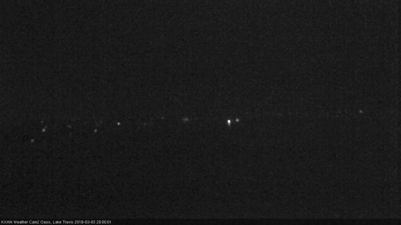 Lake Travis webcam, March 3, 2018 7:05 PM CT