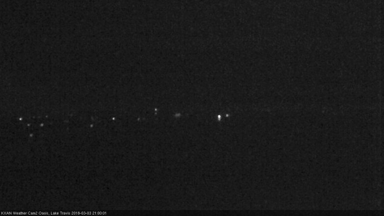 Lake Travis webcam, March 3, 2018 8:15 PM CT