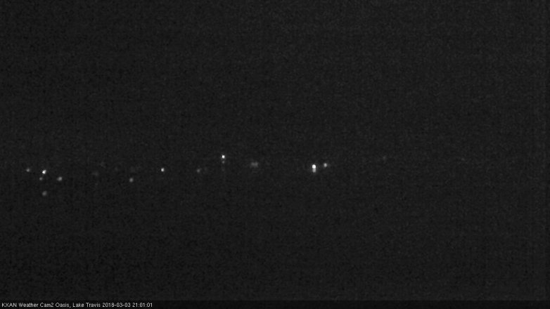 Lake Travis webcam, March 3, 2018 8:25 PM CT