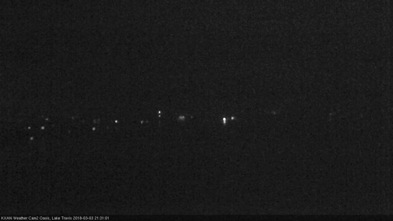 Lake Travis webcam, March 3, 2018 8:45 PM CT