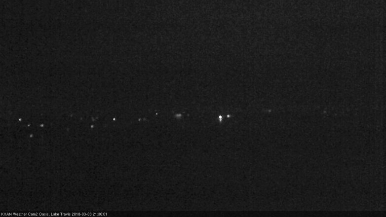 Lake Travis webcam, March 3, 2018 9:00 PM CT