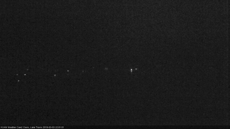 Lake Travis webcam, March 3, 2018 9:15 PM CT