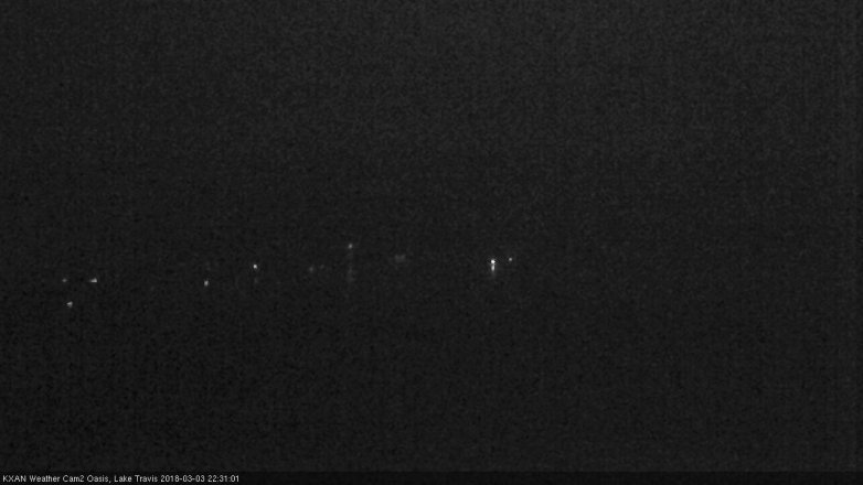 Lake Travis webcam, March 3, 2018 9:55 PM CT