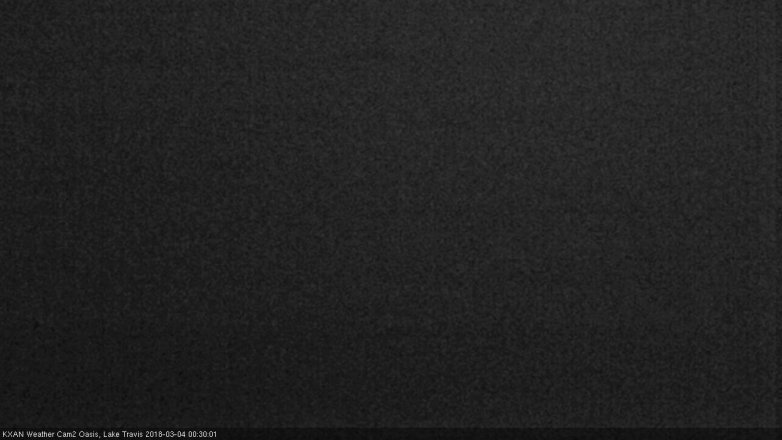 Lake Travis webcam, March 3, 2018 11:45 PM CT