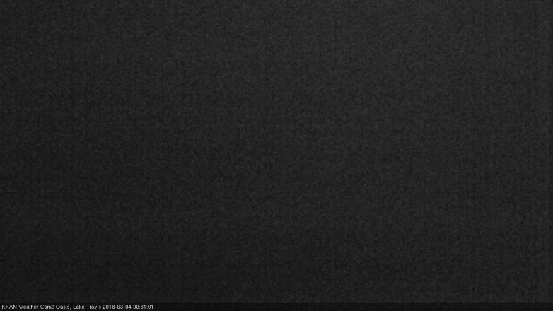 Lake Travis webcam, March 3, 2018 11:50 PM CT