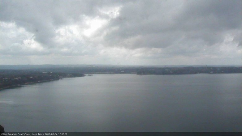 Lake Travis webcam, March 4, 2018 11:55 AM CT