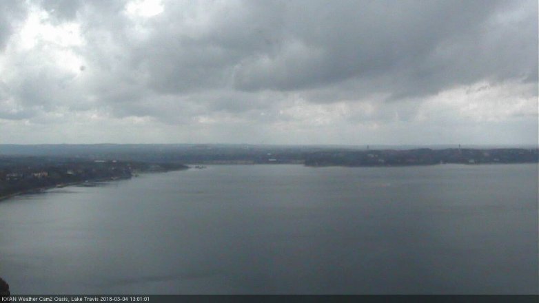 Lake Travis webcam, March 4, 2018 12:25 PM CT
