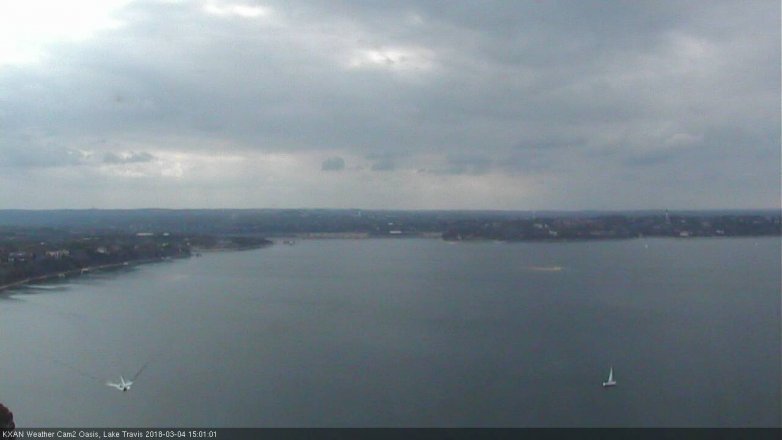 Lake Travis webcam, March 4, 2018 2:05 PM CT