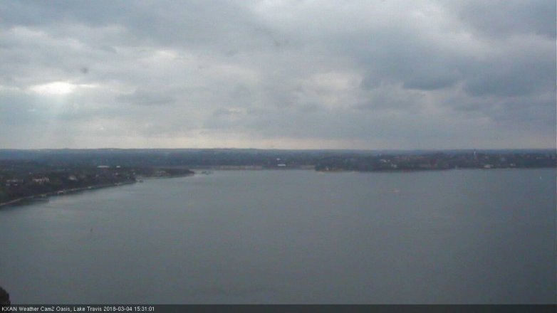 Lake Travis webcam, March 4, 2018 2:40 PM CT