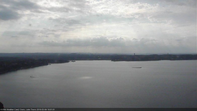 Lake Travis webcam, March 4, 2018 3:10 PM CT