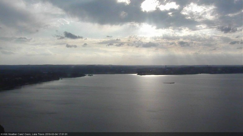 Lake Travis webcam, March 4, 2018 4:25 PM CT