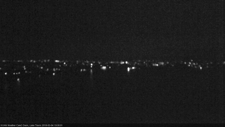 Lake Travis webcam, March 4, 2018 6:55 PM CT