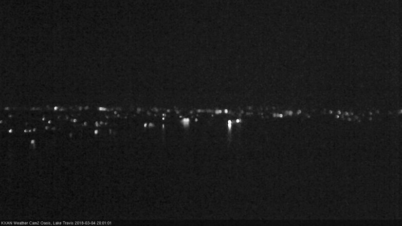 Lake Travis webcam, March 4, 2018 7:20 PM CT