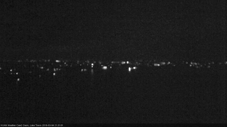 Lake Travis webcam, March 4, 2018 8:40 PM CT