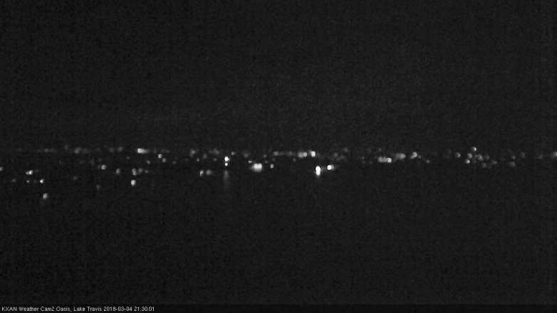 Lake Travis webcam, March 4, 2018 8:55 PM CT