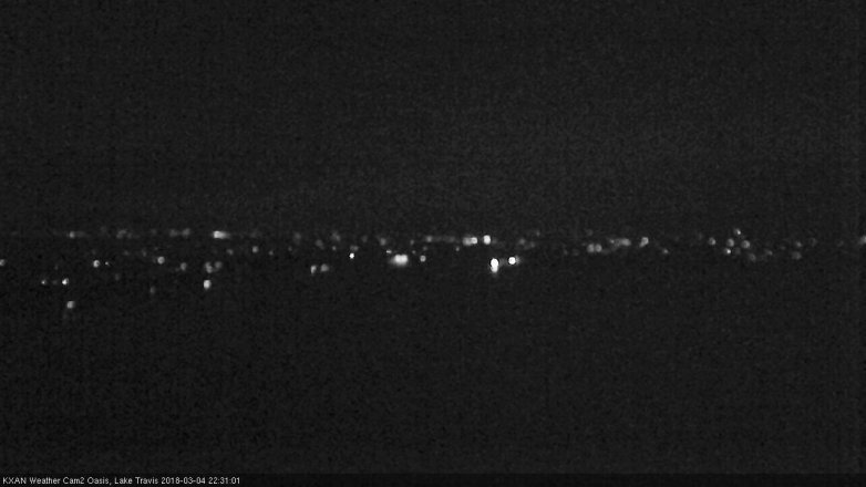 Lake Travis webcam, March 4, 2018 9:35 PM CT