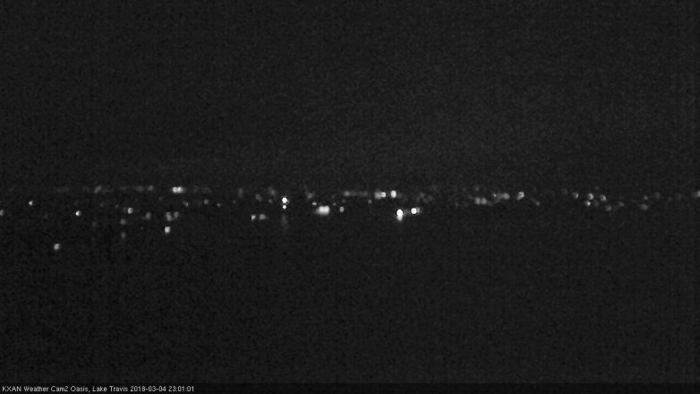 Lake Travis webcam, March 4, 2018 10:20 PM CT