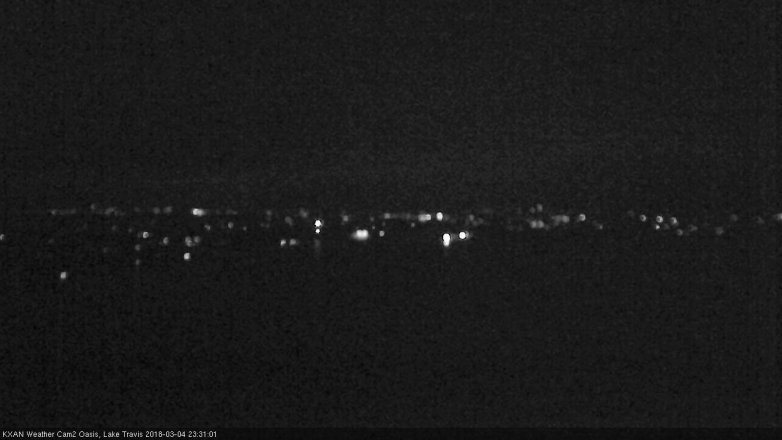 Lake Travis webcam, March 4, 2018 10:40 PM CT