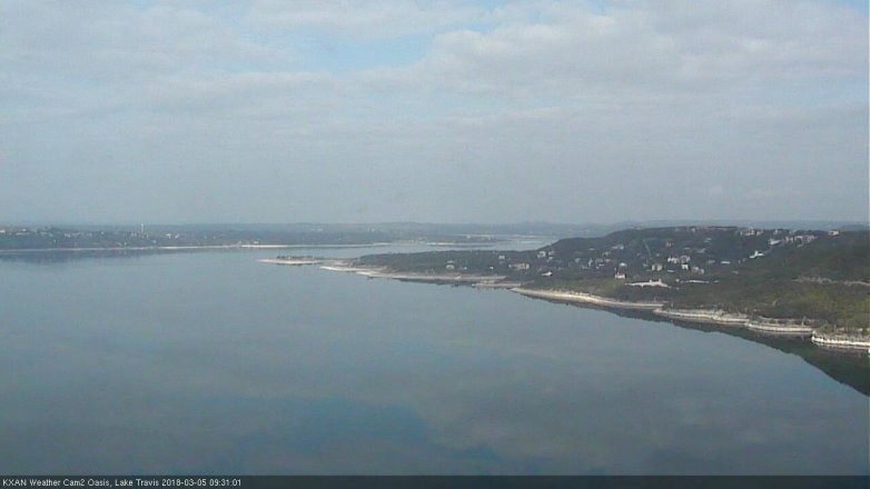Lake Travis webcam, March 5, 2018 9:00 AM CT