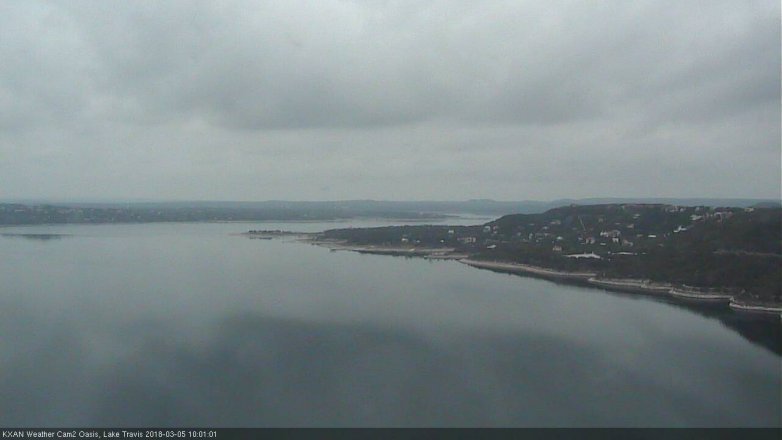 Lake Travis webcam, March 5, 2018 9:30 AM CT