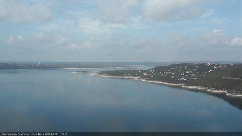 Lake Travis webcam, March 5, 2018 10:05 AM CT