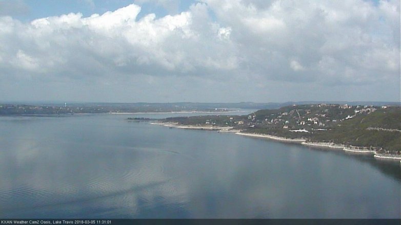 Lake Travis webcam, March 5, 2018 10:45 AM CT