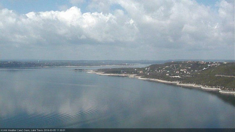 Lake Travis webcam, March 5, 2018 11:00 AM CT