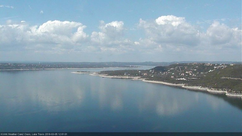 Lake Travis webcam, March 5, 2018 11:20 AM CT