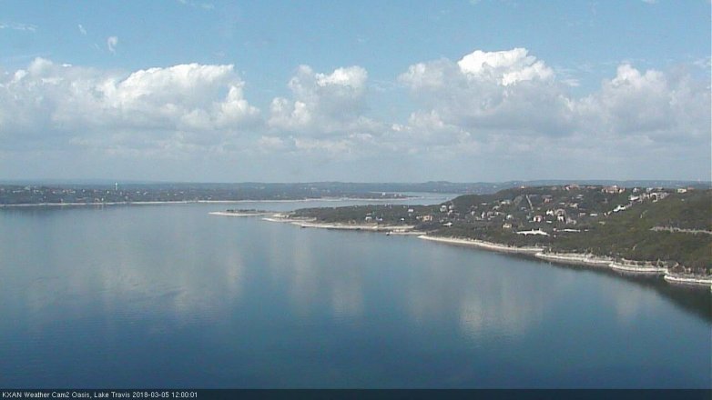 Lake Travis webcam, March 5, 2018 11:30 AM CT