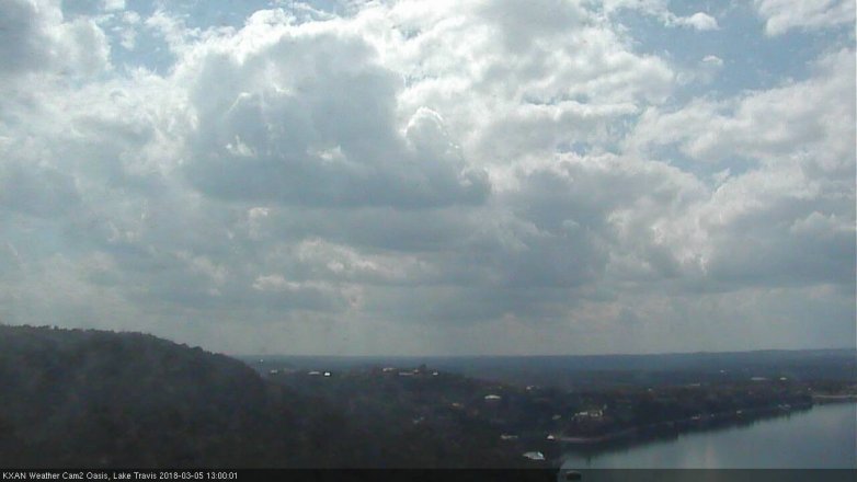 Lake Travis webcam, March 5, 2018 12:10 PM CT