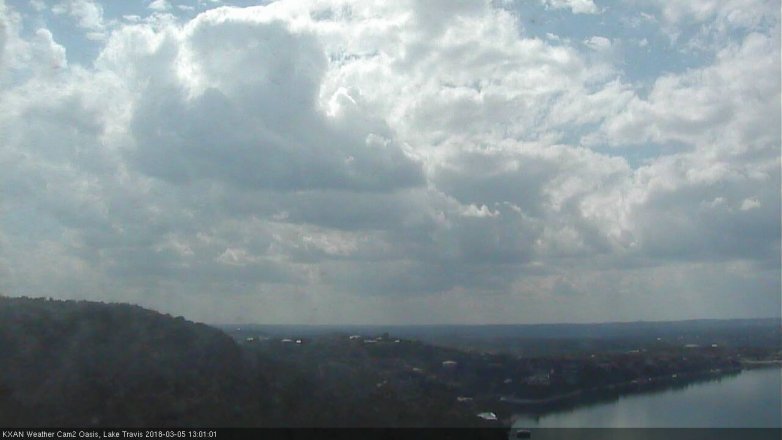 Lake Travis webcam, March 5, 2018 12:20 PM CT