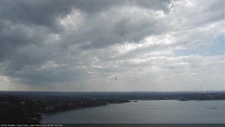 Lake Travis webcam, March 5, 2018 12:40 PM CT