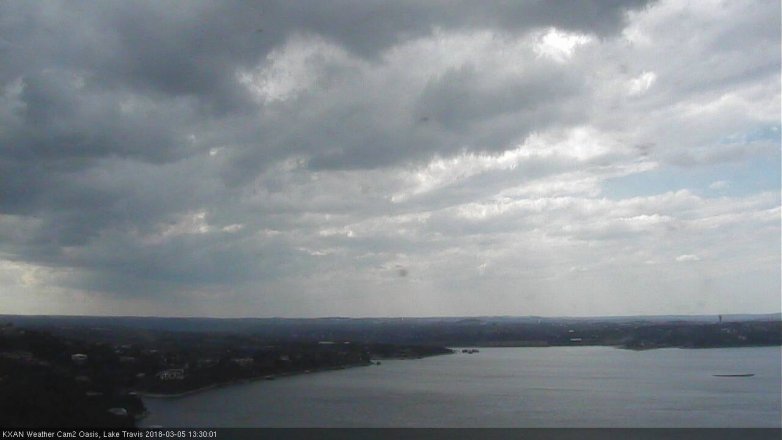 Lake Travis webcam, March 5, 2018 12:45 PM CT