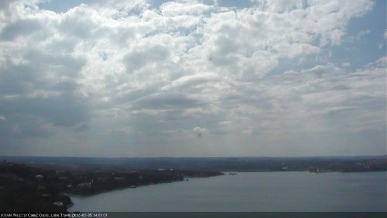Lake Travis webcam, March 5, 2018 1:05 PM CT