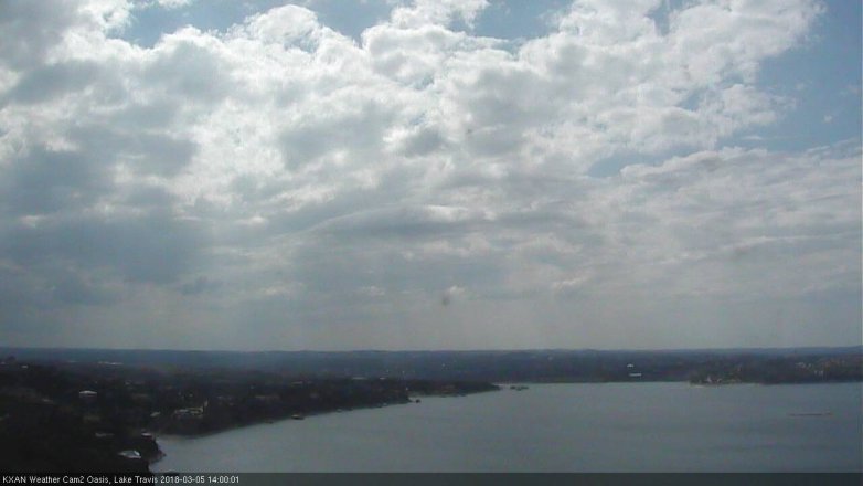 Lake Travis webcam, March 5, 2018 1:25 PM CT