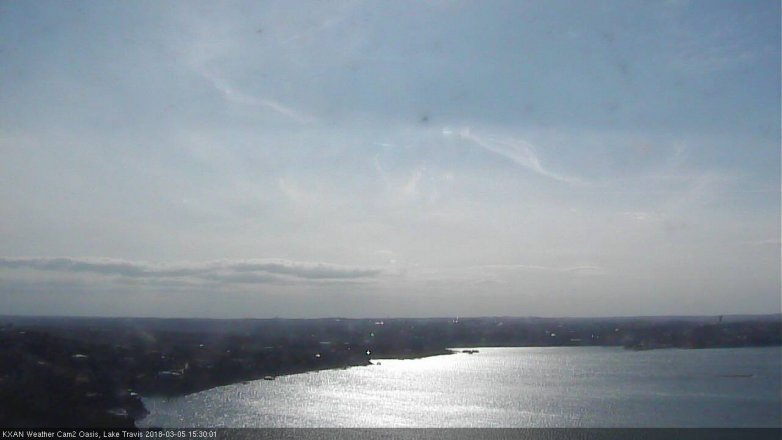 Lake Travis webcam, March 5, 2018 2:50 PM CT