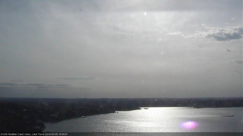 Lake Travis webcam, March 5, 2018 3:20 PM CT